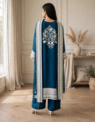Sultana Éclat Regal Raw Silk Luxury Ensemble