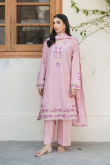 Elegant Embroidered 3-Piece Lawn Suit – Sophisticated & Stylish