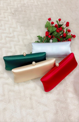 Afreen Gold Skin 04 Crystal-Clasp Evening Clutch