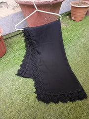 Premium Chiffon Dupatta with Milly Embroidered Lace