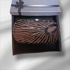 Shimmer Black Handcrafted Luxury Clutch 010 by AmmaraN