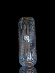 Arwa Black Stone Embellished Luxury Clutch 09 by AmmaraN