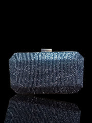 Mahveen Black Stone Embellished Statement Clutch 09 by AmmaraN