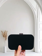 Dusk Black 013 Velvet Evening Clutch by AmmaraN