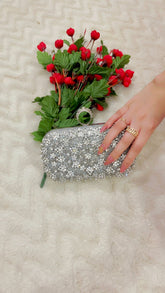 02-Meher Crystal Embellished Evening Clutch – by AmmaraN