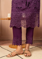 Winter Luxury 2-Piece – Laser-Cut Embroidered Purple Binder Set