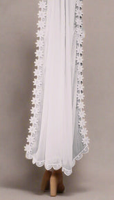 Premium Chiffon Dupatta with Scalloped Embroidered Lace – Dupatta Diaries