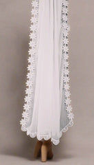 Premium Chiffon Dupatta with Scalloped Embroidered Lace – Dupatta Diaries