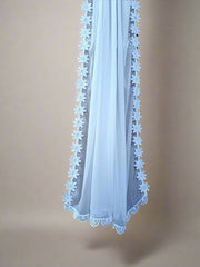 Premium Chiffon Dupatta with Scalloped Embroidered Lace – Dupatta Diaries