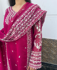 Pink Royal Luxury Eid Ensemble