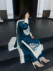 Sultana Éclat Regal Raw Silk Luxury Ensemble