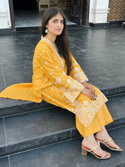 Zehra Sparkle Sequin Embroidered Summer Lawn Ensemble