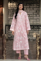Rose Blush Embroidered Pure Lawn Summer Ensemble