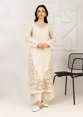 Laser Cutwork Embroidered Broshia Cambric 2pc Outfit