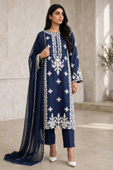 Zahra Royal Luxury Raw Silk Ensemble