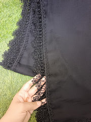 Premium Chiffon Dupatta with Milly Embroidered Lace