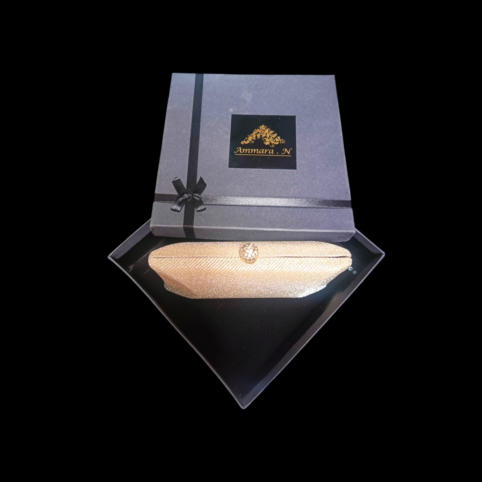 Fajar Gold 06 Luxury Metallic Clutch by AmmaraN