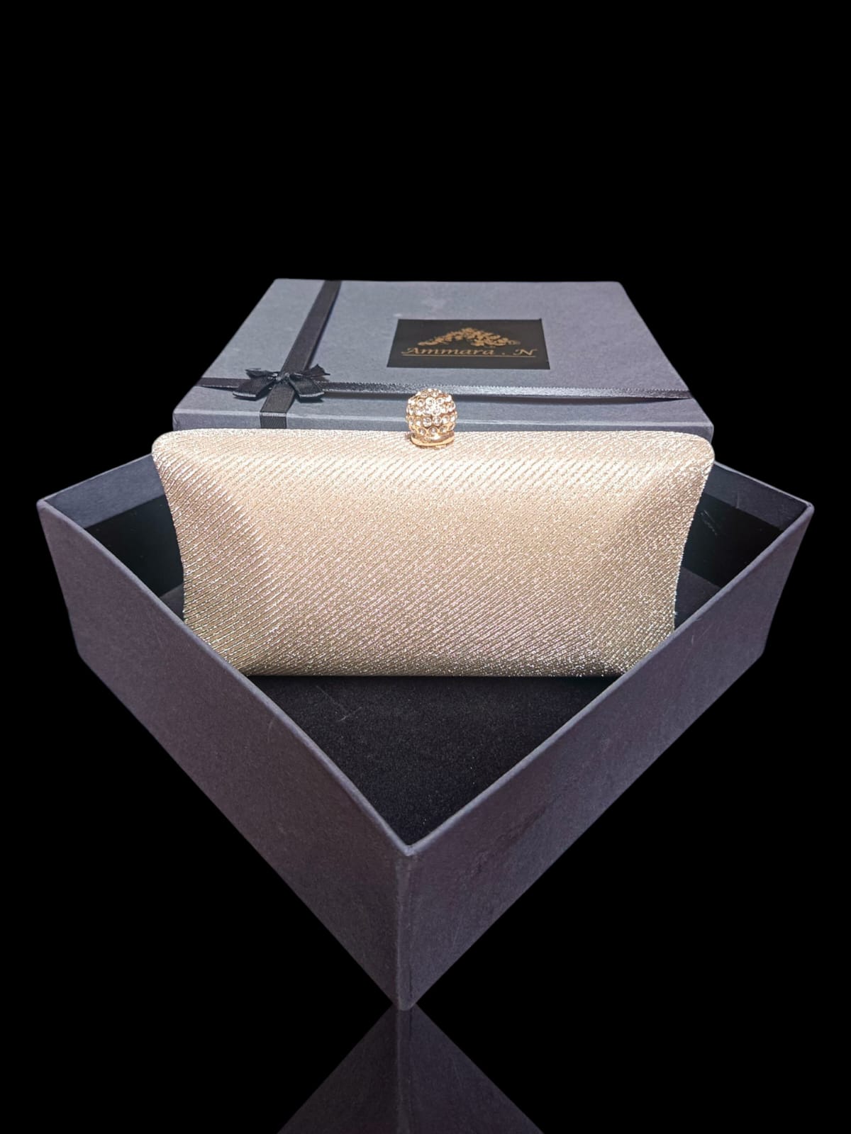 Fajar Gold 06 Luxury Metallic Clutch by AmmaraN